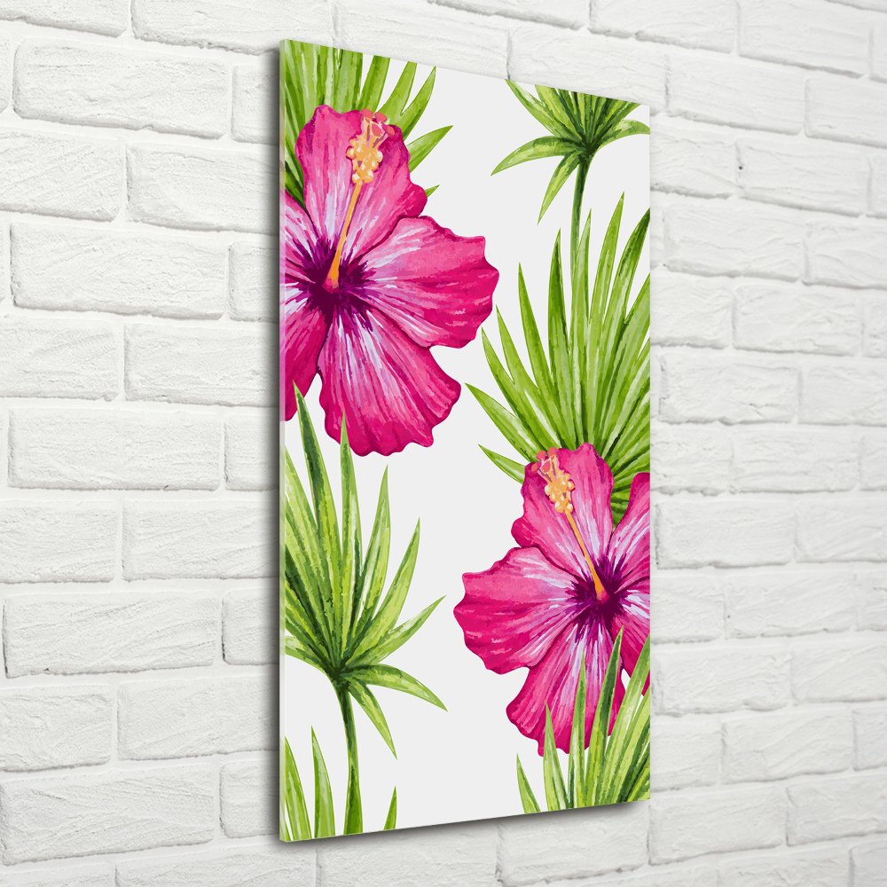 Print on acrylic Hawaiian pattern