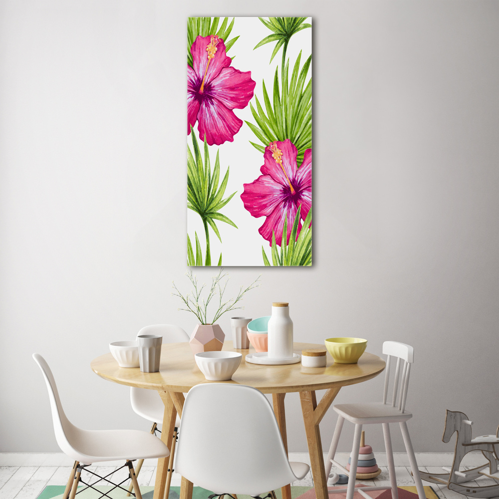 Print on acrylic Hawaiian pattern