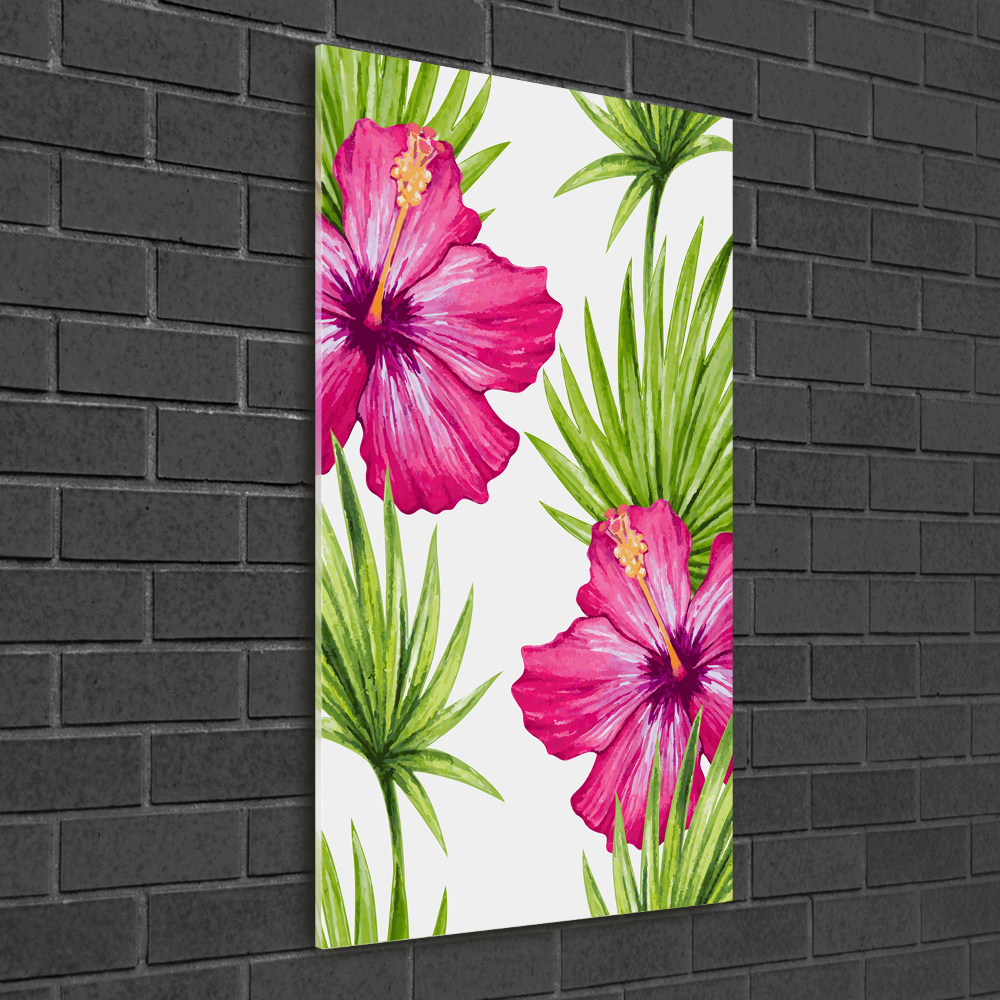 Print on acrylic Hawaiian pattern