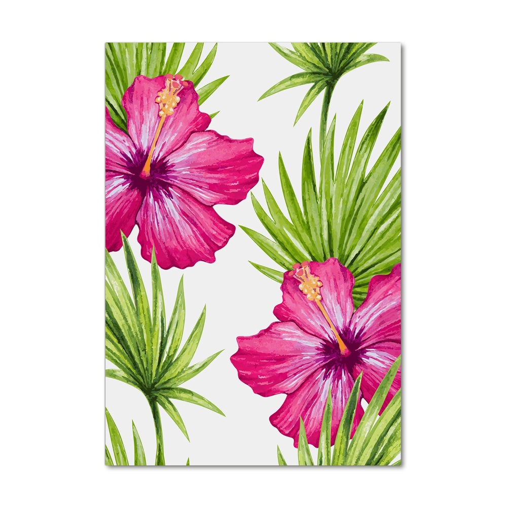 Print on acrylic Hawaiian pattern