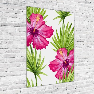 Print on acrylic Hawaiian pattern