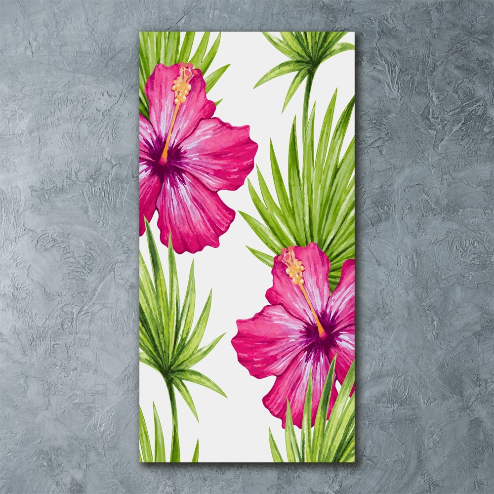 Print on acrylic Hawaiian pattern