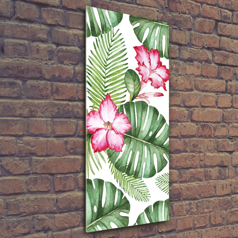 Print on acrylic Hawaiian pattern