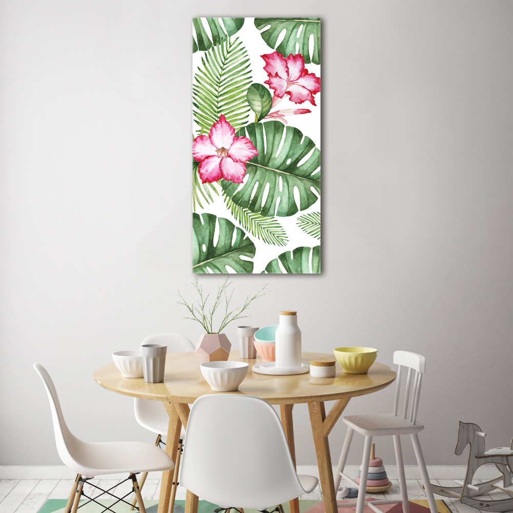 Print on acrylic Hawaiian pattern