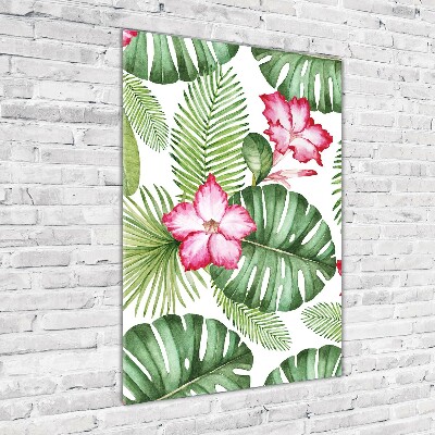 Print on acrylic Hawaiian pattern