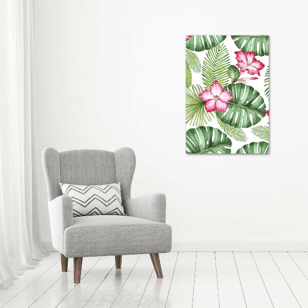 Print on acrylic Hawaiian pattern