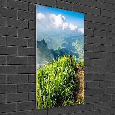 Acrylic wall art Mountain trail