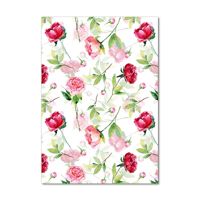 Print on acrylic Roses and peonies