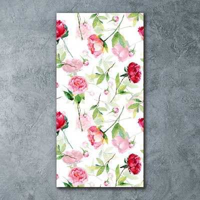 Print on acrylic Roses and peonies