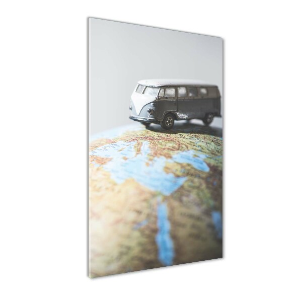 Acrylic print Van on the globe