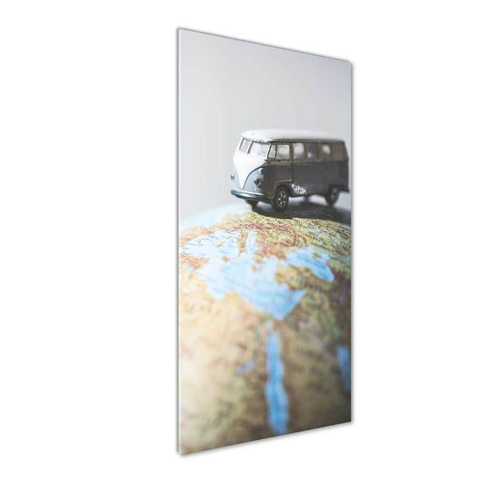 Acrylic print Van on the globe