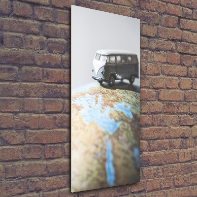 Acrylic print Van on the globe