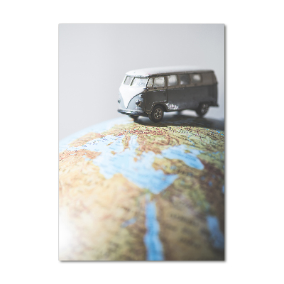 Acrylic print Van on the globe