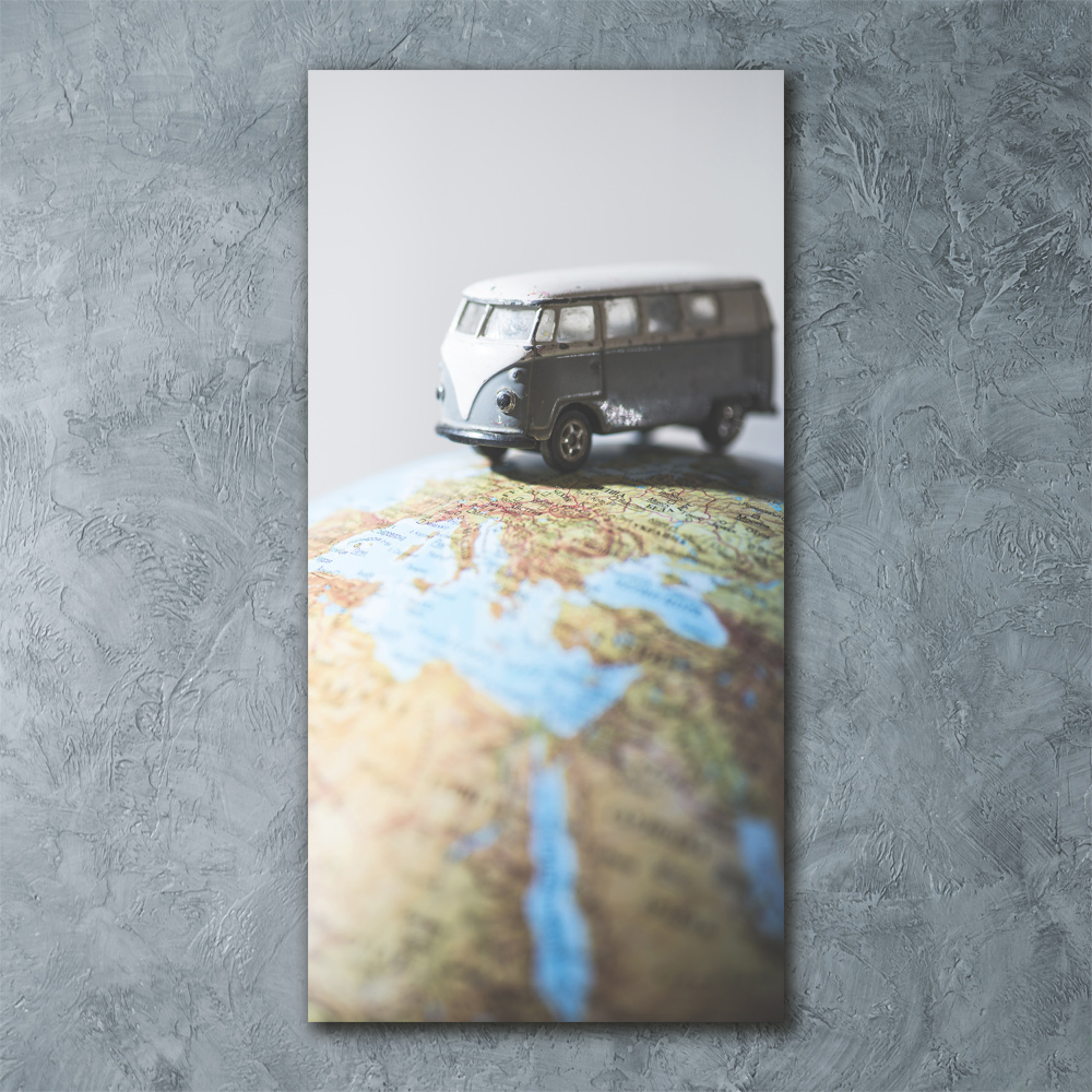 Acrylic print Van on the globe