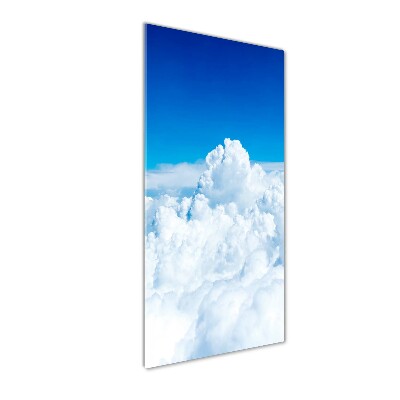 Wall art acrylic Flight over the clouds