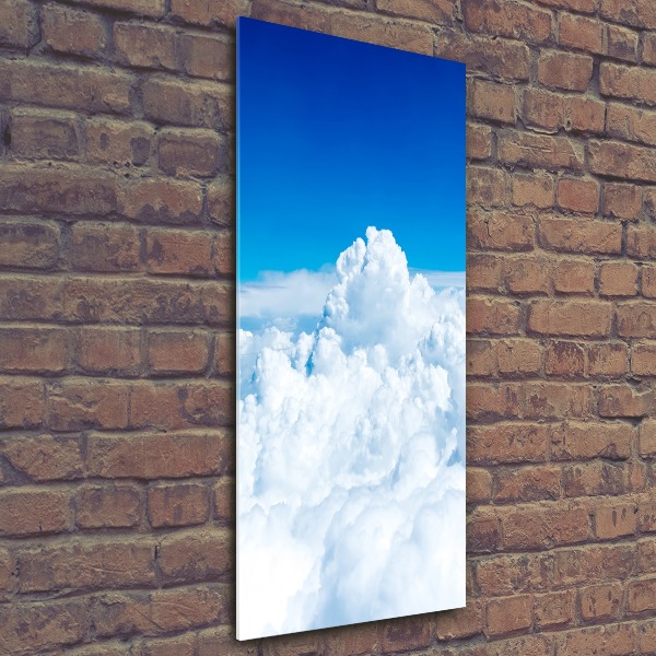 Wall art acrylic Flight over the clouds