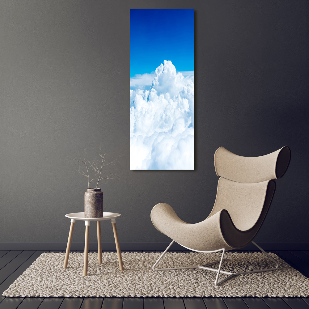 Wall art acrylic Flight over the clouds