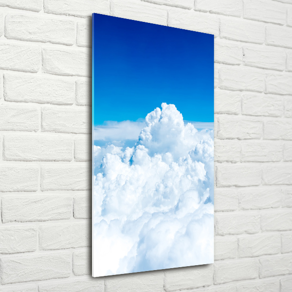 Wall art acrylic Flight over the clouds