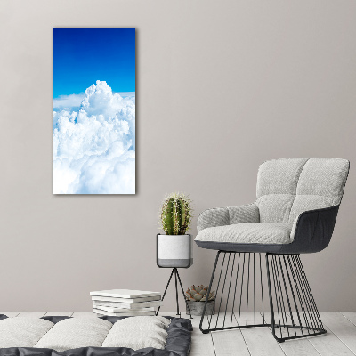 Wall art acrylic Flight over the clouds