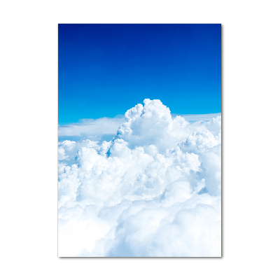 Wall art acrylic Flight over the clouds