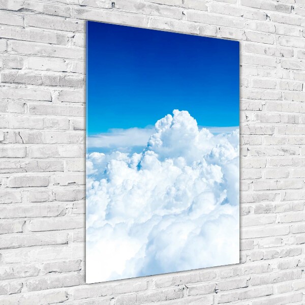 Wall art acrylic Flight over the clouds