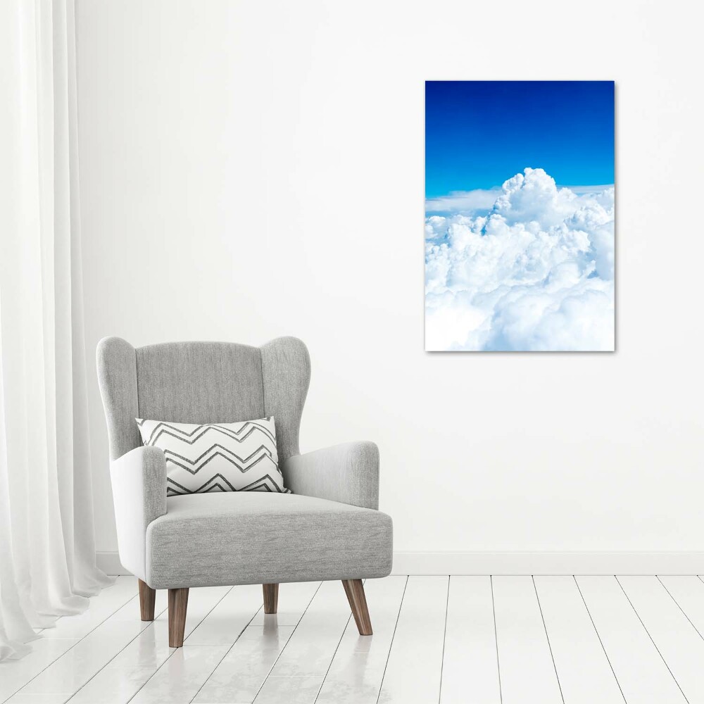 Wall art acrylic Flight over the clouds