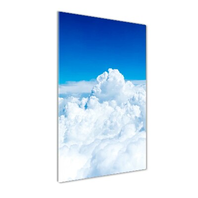 Wall art acrylic Flight over the clouds