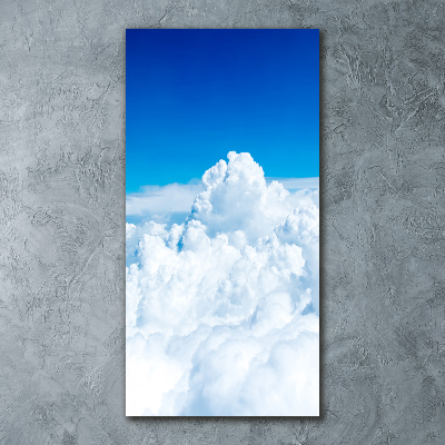 Wall art acrylic Flight over the clouds