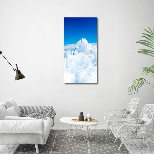 Wall art acrylic Flight over the clouds