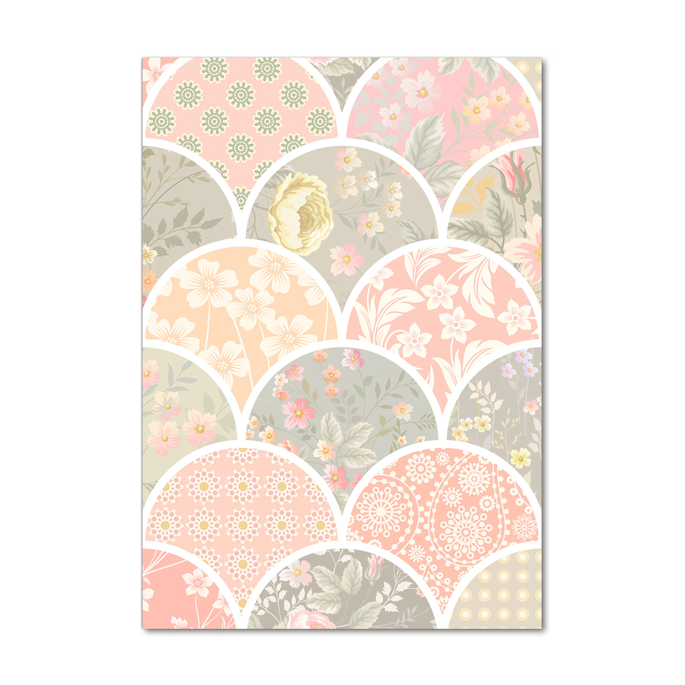 Print on acrylic Floral pattern