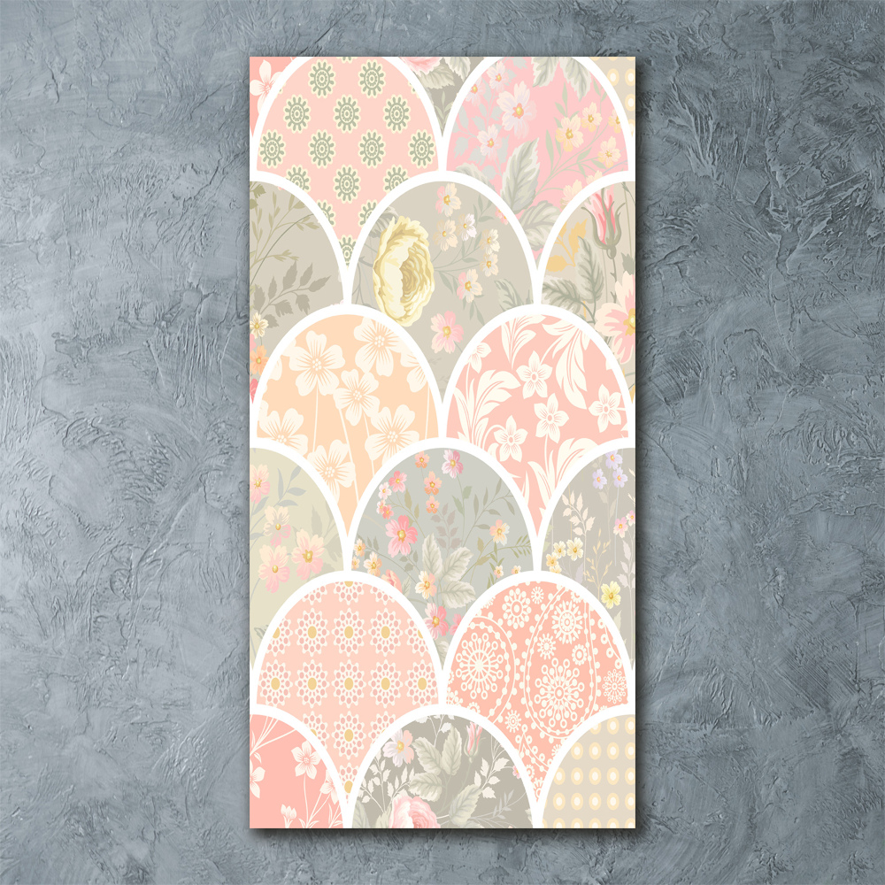 Print on acrylic Floral pattern