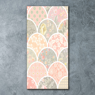 Print on acrylic Floral pattern