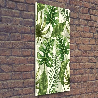 Wall art acrylic Tropical leaves