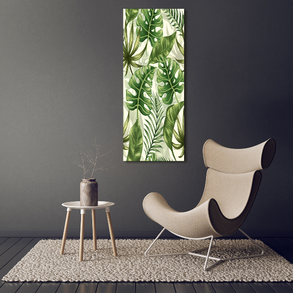 Wall art acrylic Tropical leaves