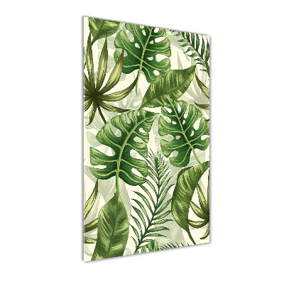 Wall art acrylic Tropical leaves