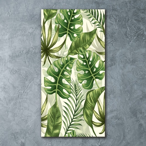 Wall art acrylic Tropical leaves