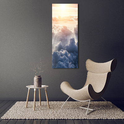 Print on acrylic Flight over the clouds