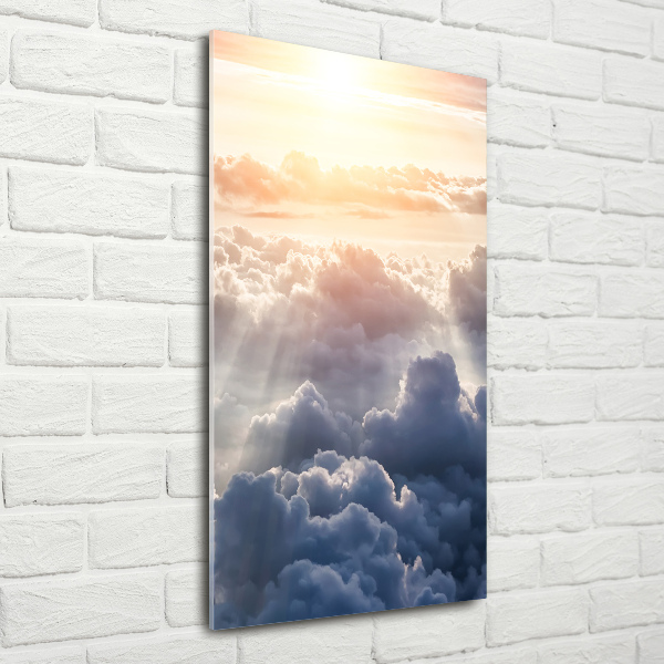 Print on acrylic Flight over the clouds