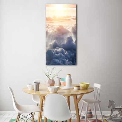 Print on acrylic Flight over the clouds