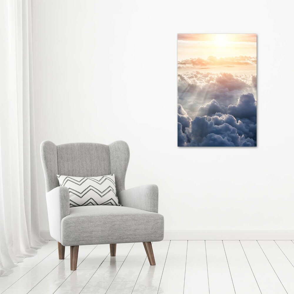 Print on acrylic Flight over the clouds