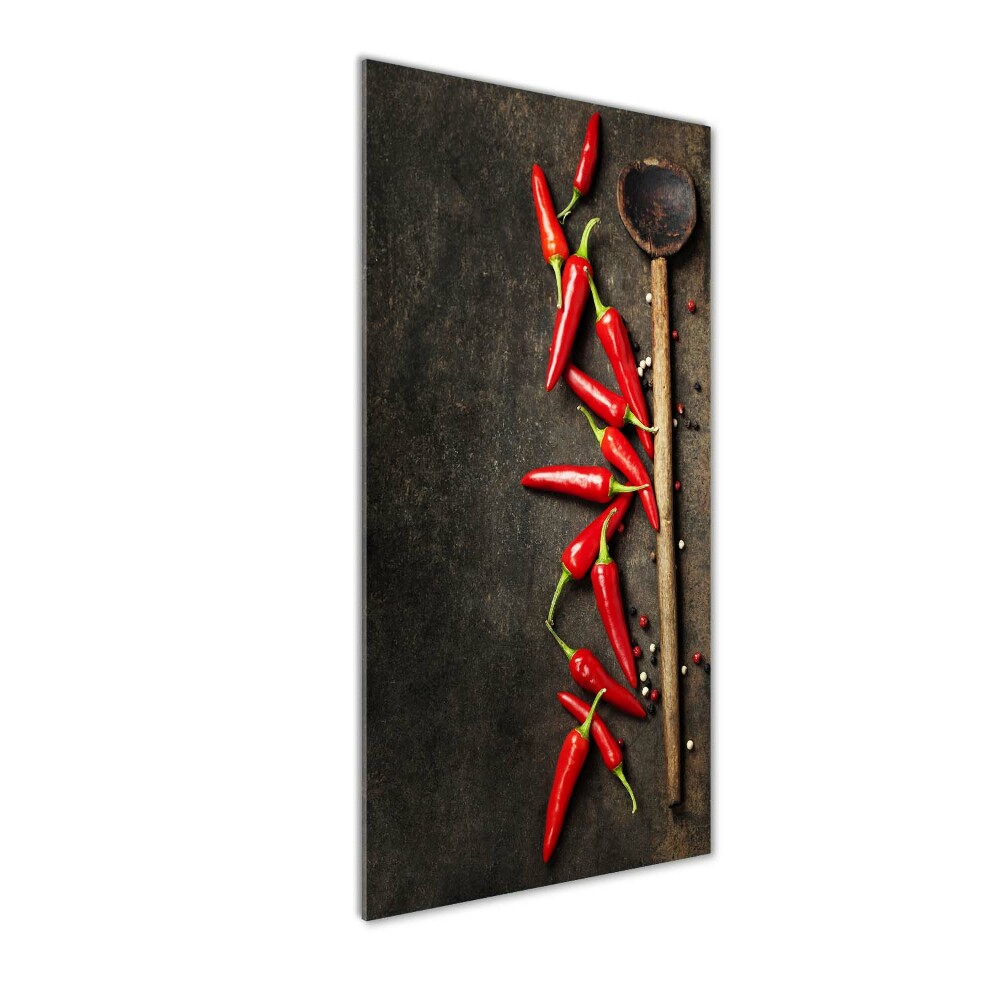 Print on acrylic glass Chilli peppers