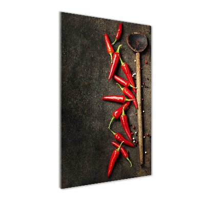 Print on acrylic glass Chilli peppers