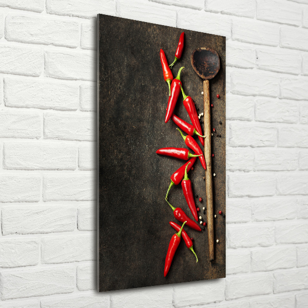 Print on acrylic glass Chilli peppers