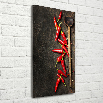 Print on acrylic glass Chilli peppers