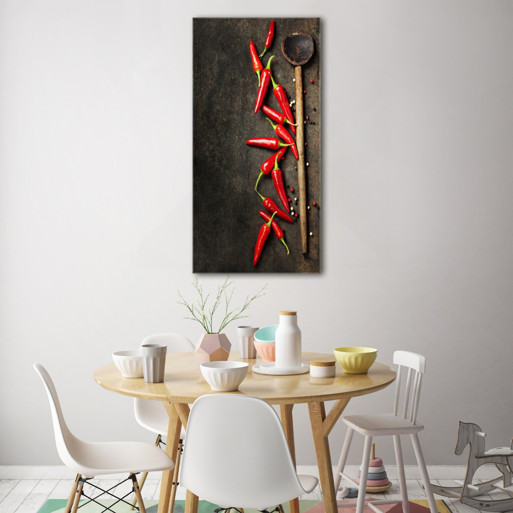 Print on acrylic glass Chilli peppers