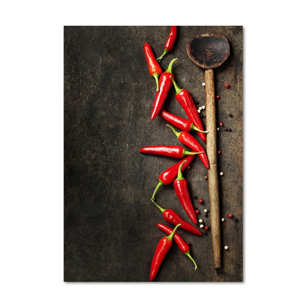 Print on acrylic glass Chilli peppers