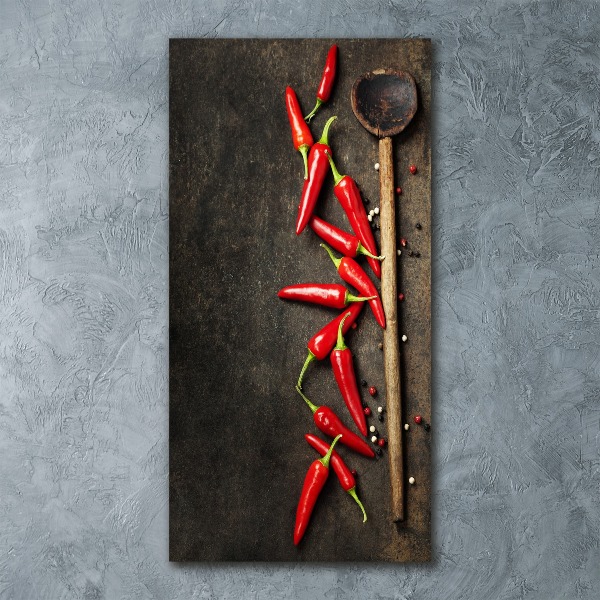 Print on acrylic glass Chilli peppers