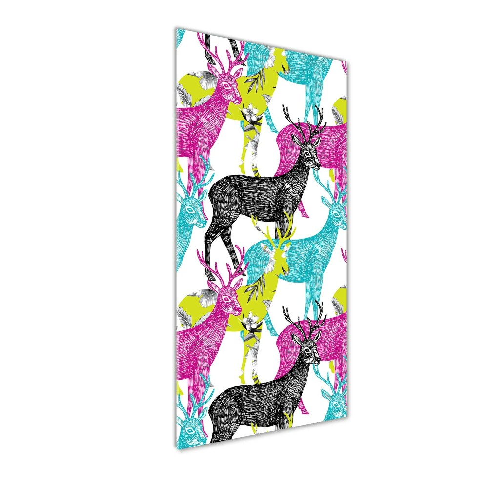 Print on acrylic Colorful deer