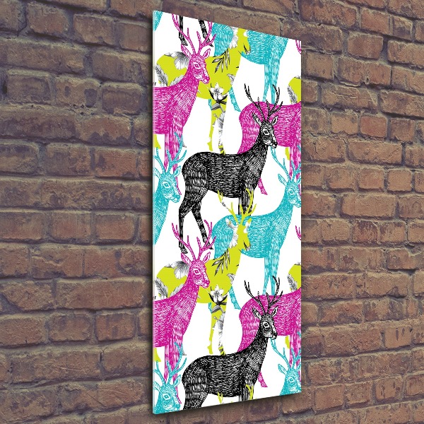 Print on acrylic Colorful deer