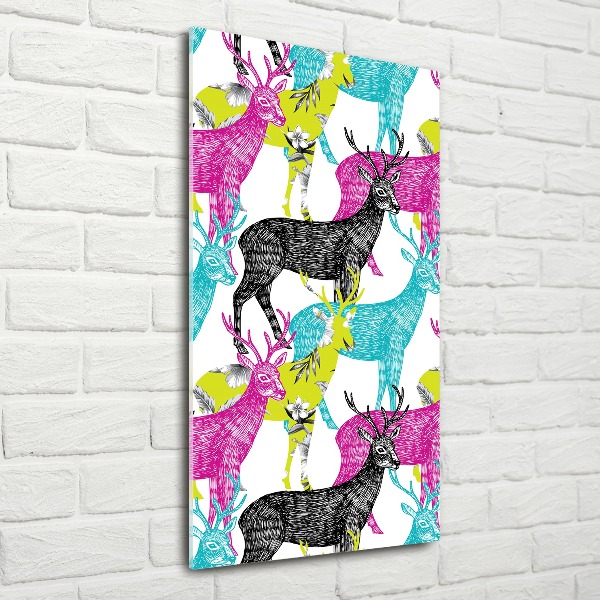 Print on acrylic Colorful deer